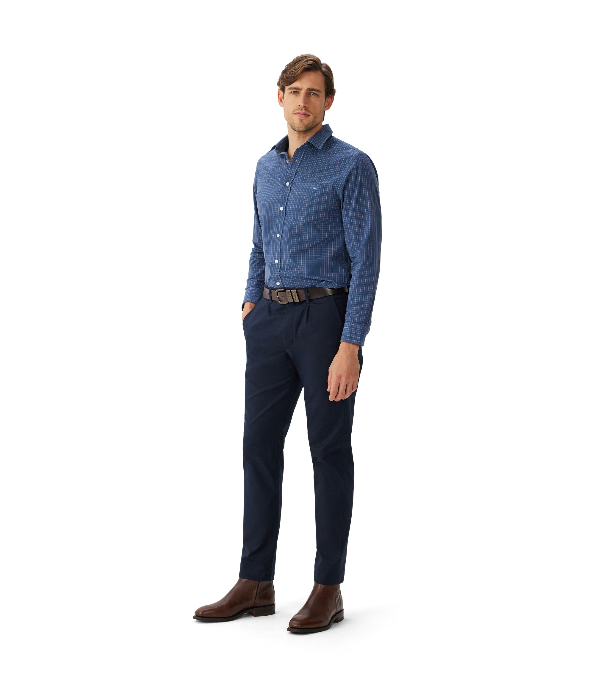 Regular Shirt - Navy Sand