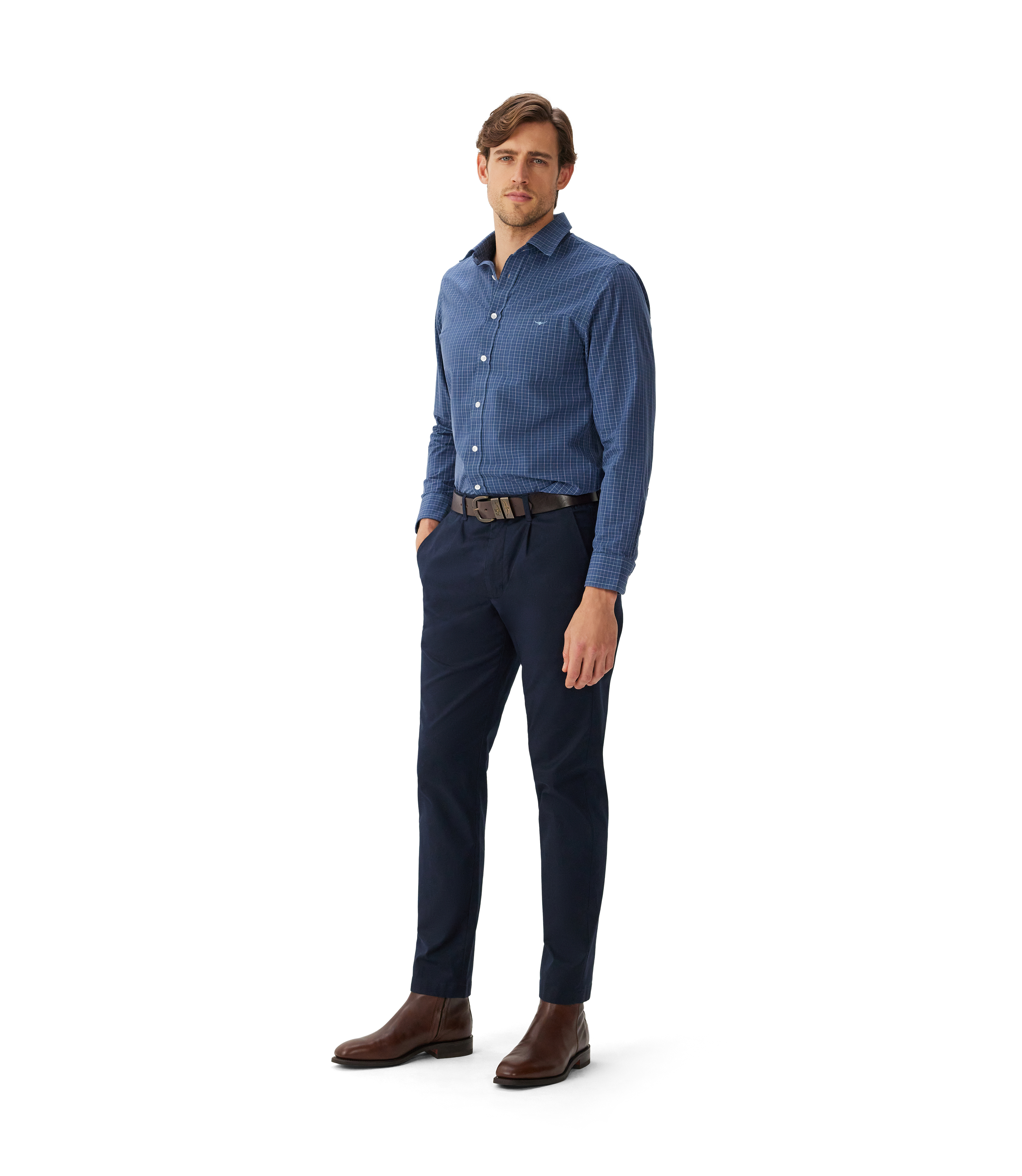 Regular Shirt - Navy Sand