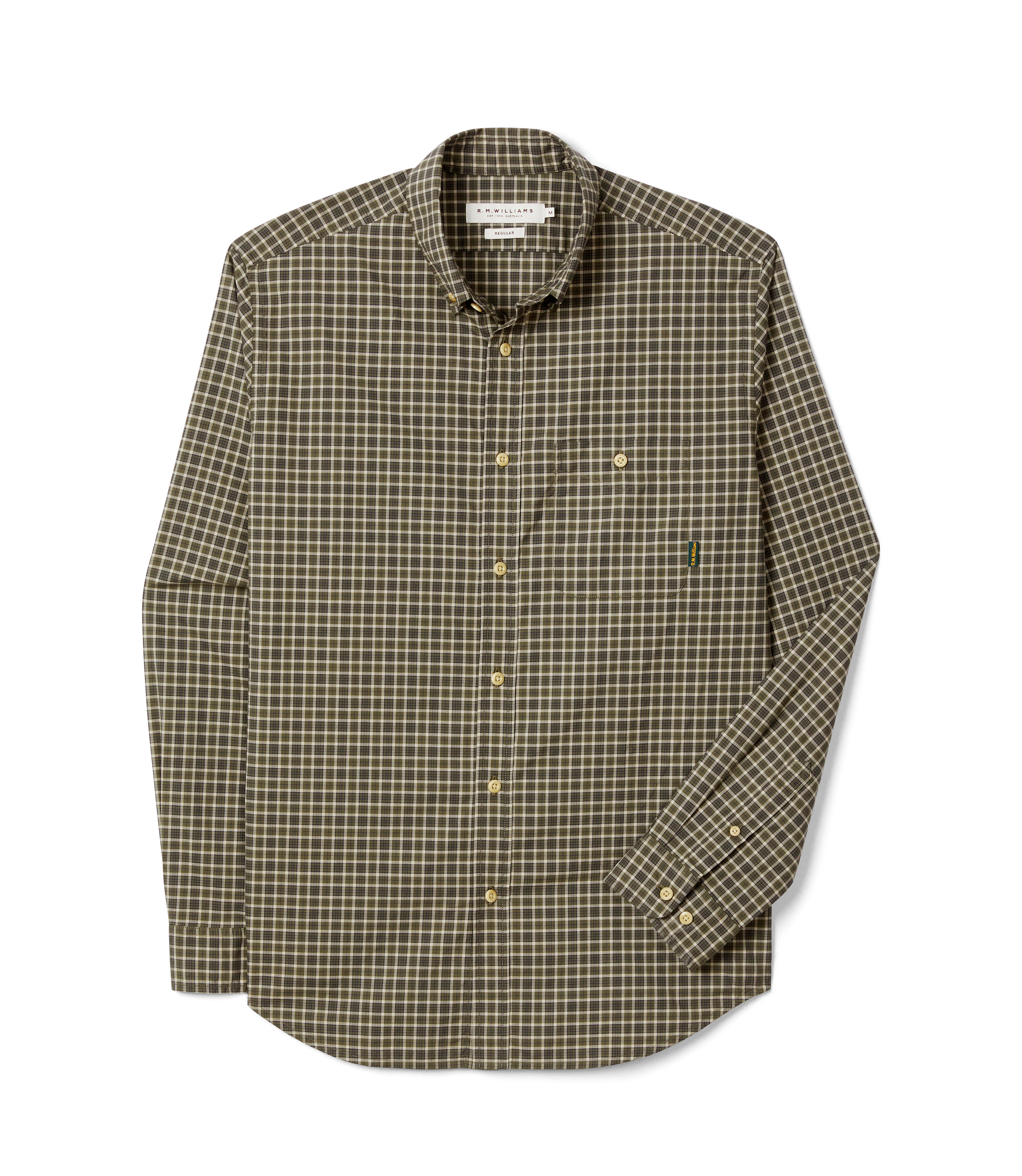Springwood Poplin Check Shirt - Green