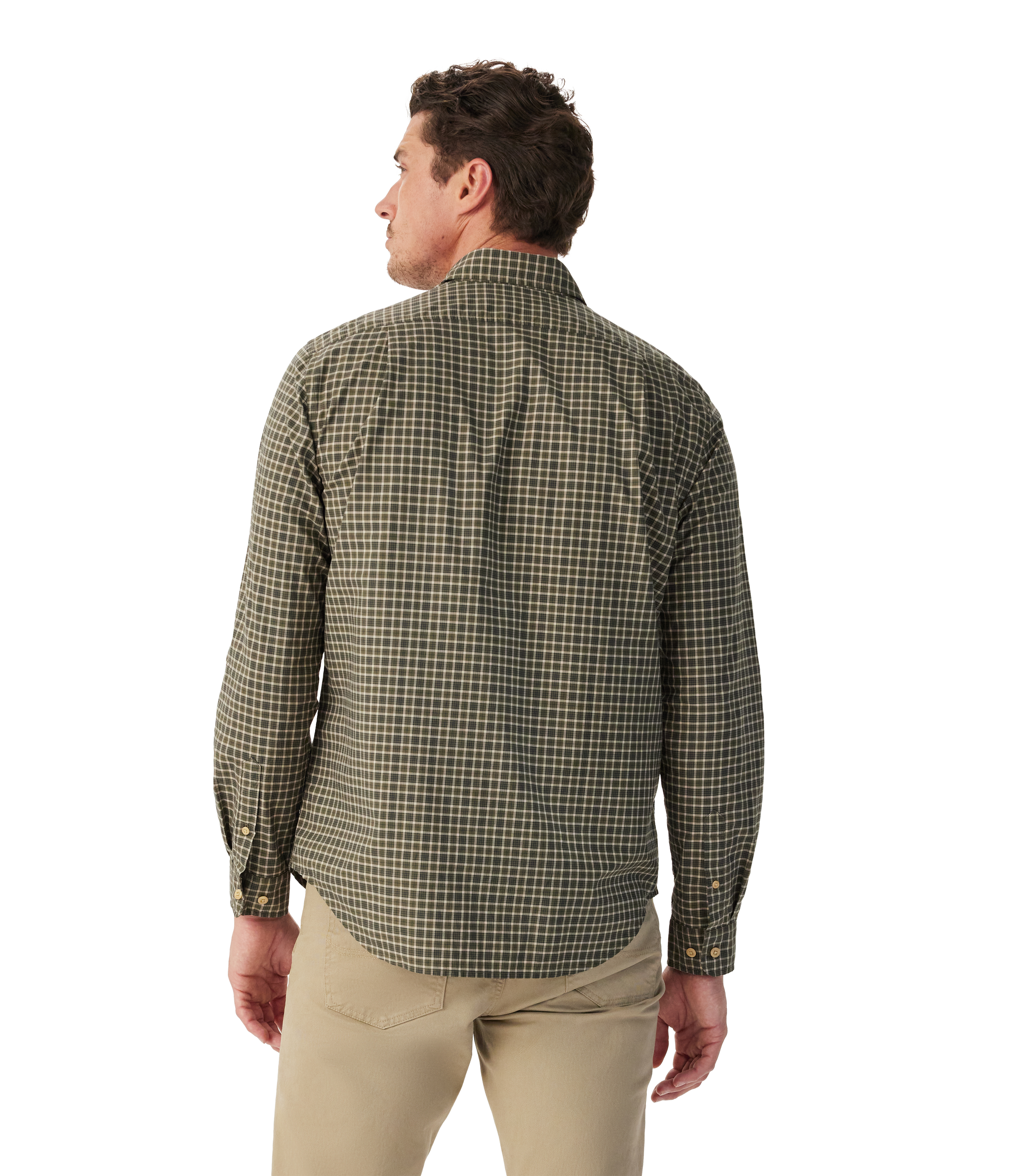Springwood Poplin Check Shirt - Green