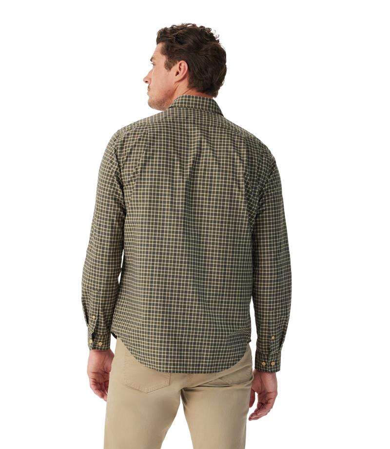 Springwood Poplin Check Shirt - Green