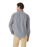 R.M.Williams Classic Poplin Check Shirt - Navy Char