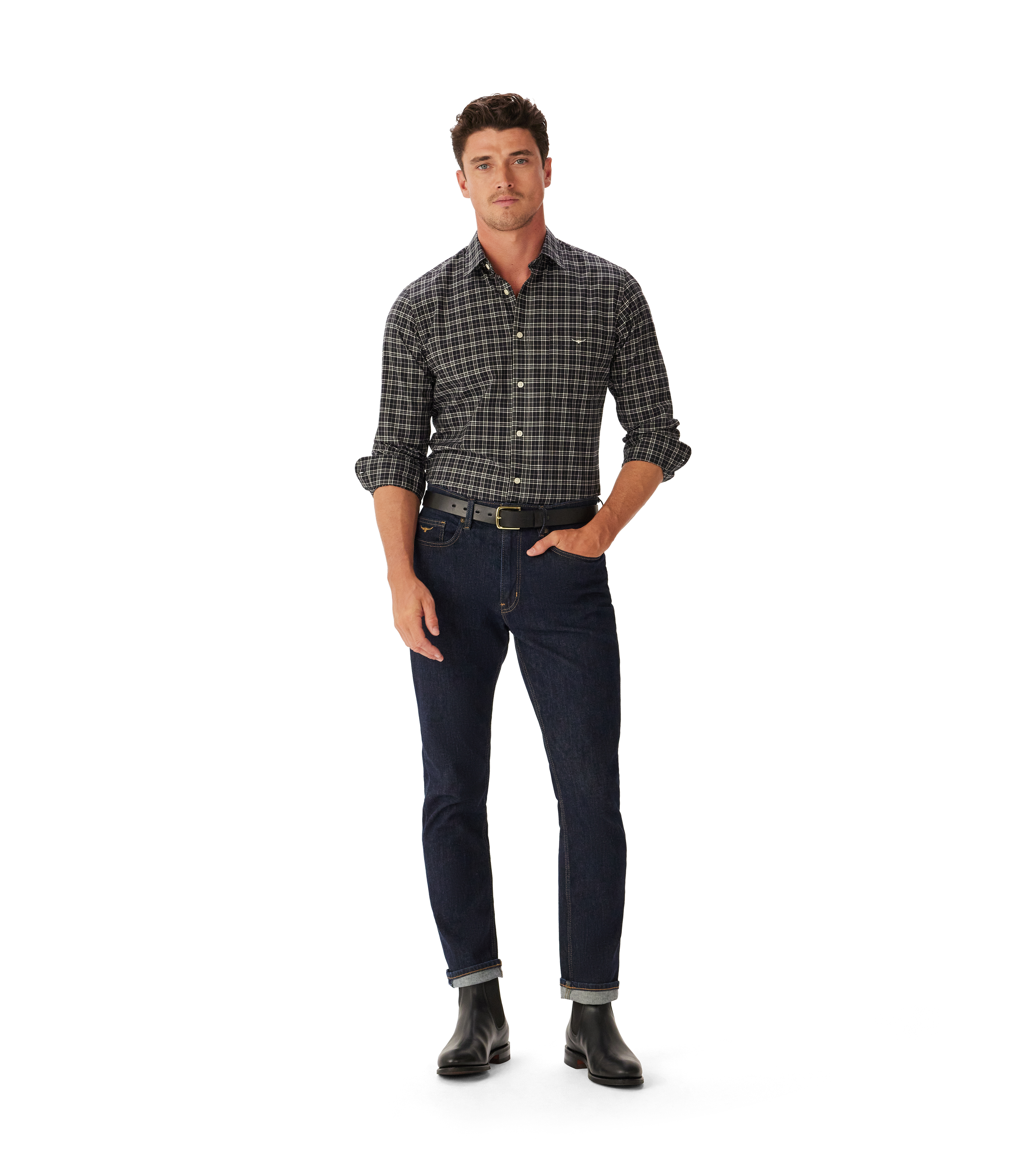 Regular Poplin Check Shirt