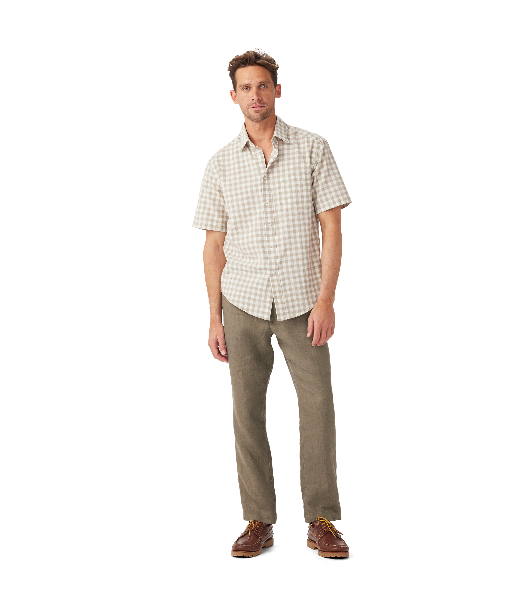 Classic Shirt SS - Oatmeal