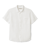 Regular Linen SS Shirt - White