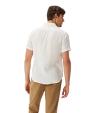 Regular Linen SS Shirt - White