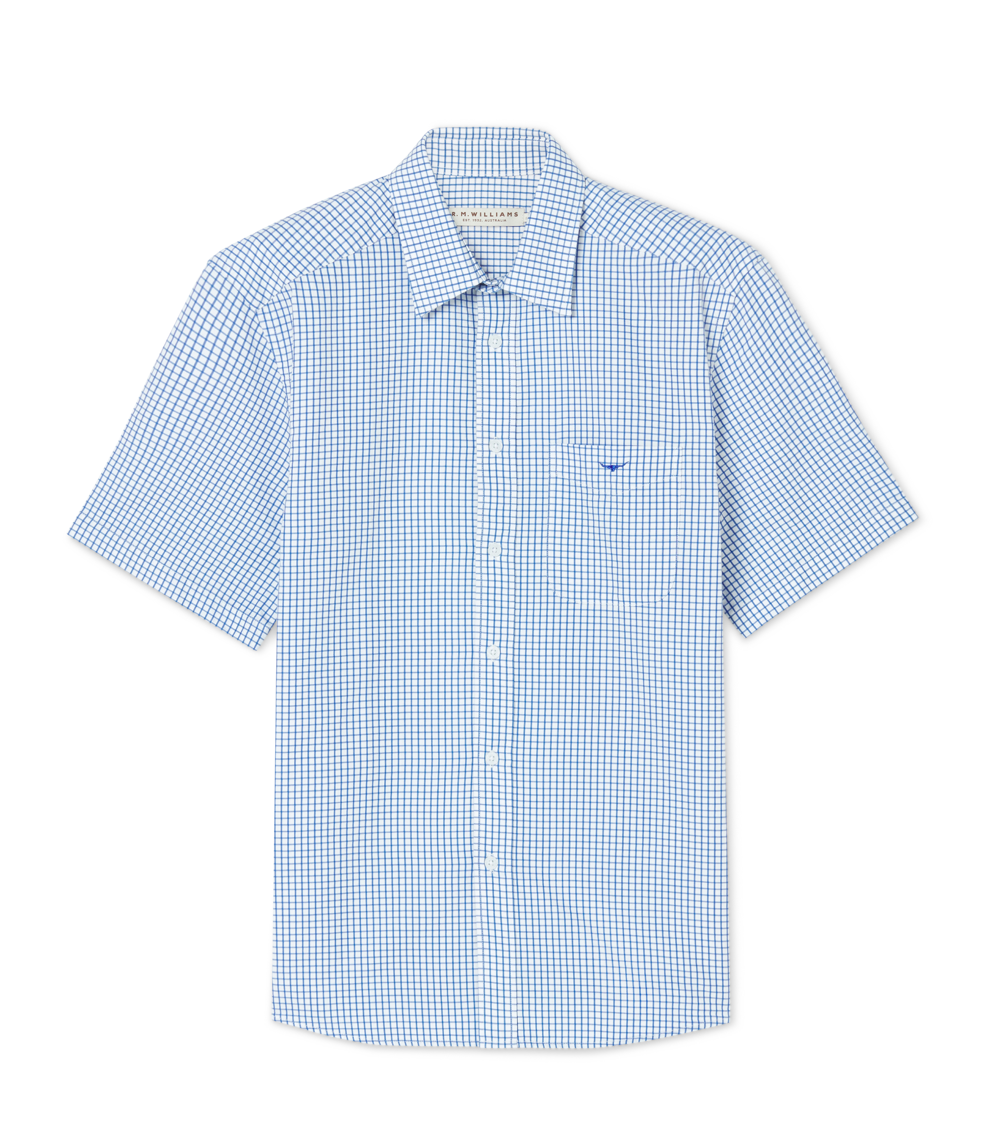Hervey Shirt - White Blue