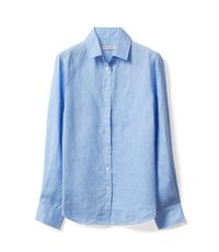 Olney Linen Shirt - Light Blue