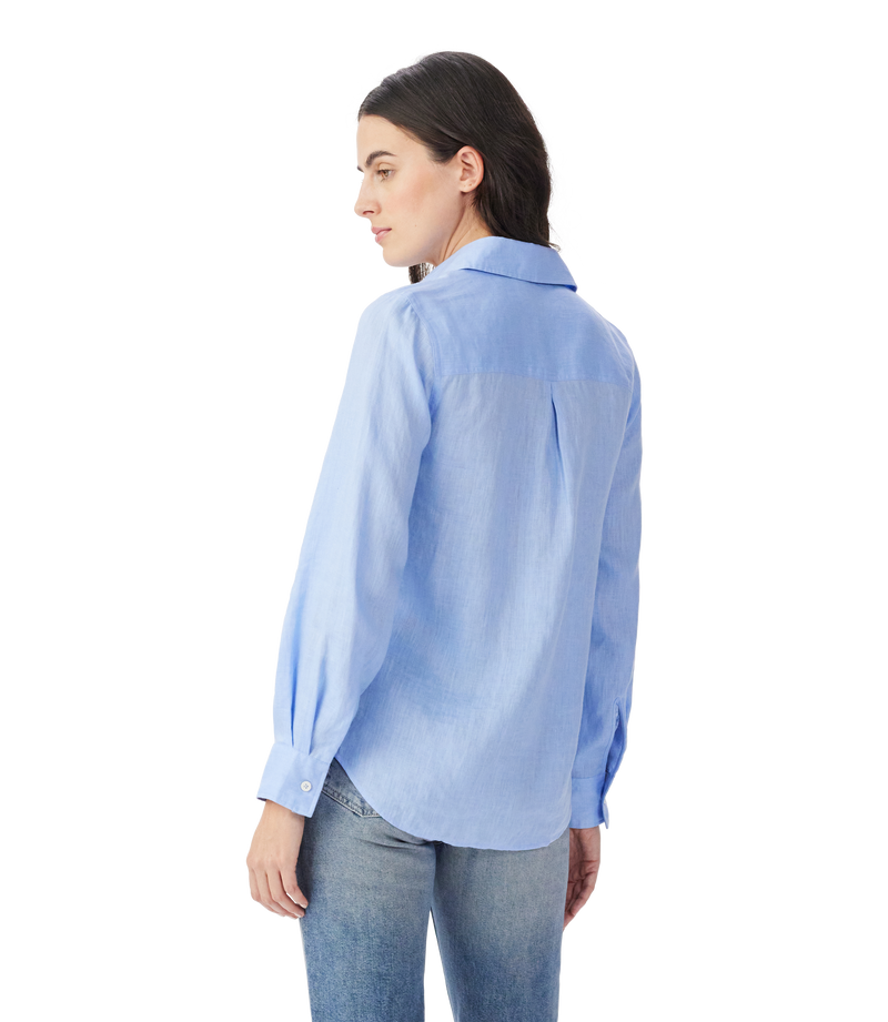 Olney Linen Shirt - Light Blue