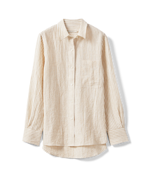 Crispin LS Shirt - Sepia Tint/White