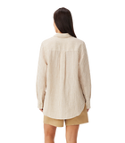 Crispin LS Shirt - Sepia Tint/White