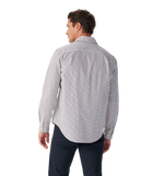 Newland Poplin Check Shirt - Burgundy