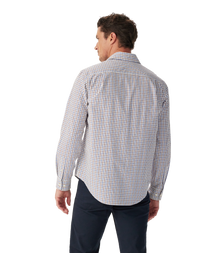 Newland Poplin Check Shirt - Burgundy