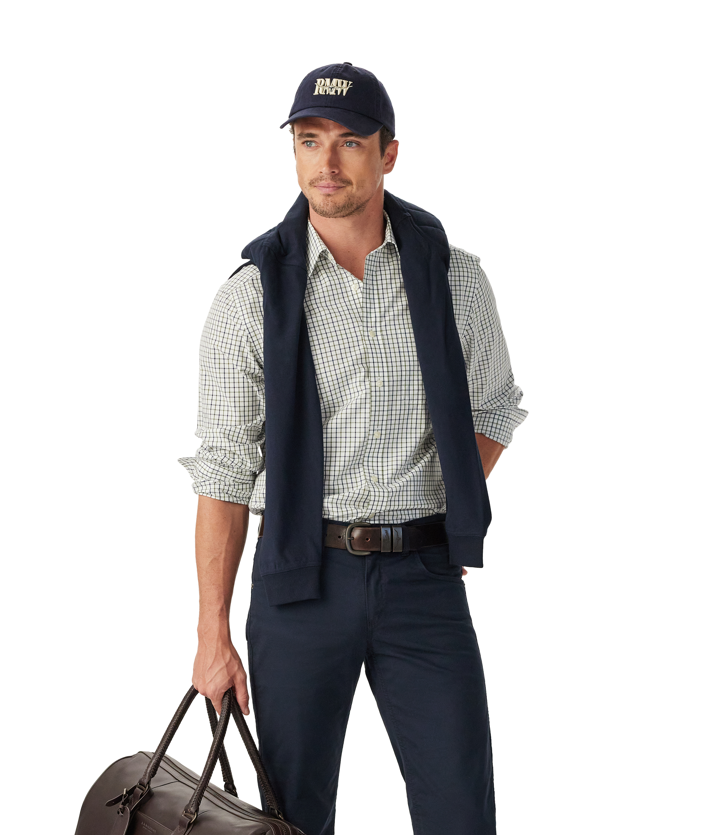 Newland Poplin Check Shirt - Moss