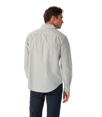 Newland Poplin Check Shirt - Moss