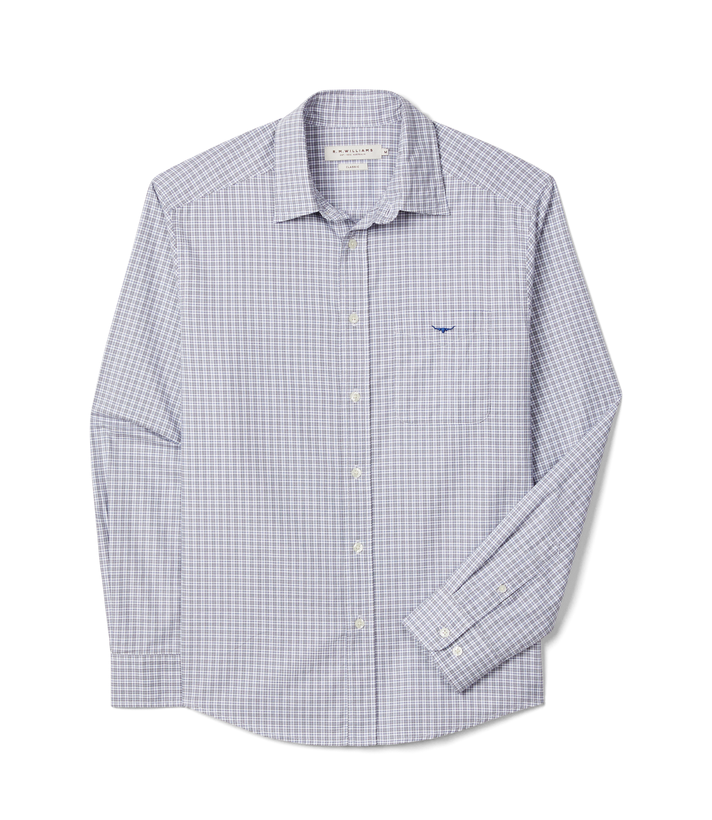 Kerrabee Twill Check Shirt - Brown White