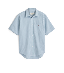 Quinn Poplin Check SS Shirt - Green