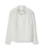 Lawrie Linen Stripe Shirt - Blue White