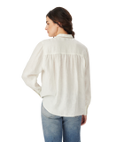 Lawrie Linen Stripe Shirt - Blue White