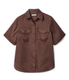 Crispin SS Linen Shirt - Cocoa