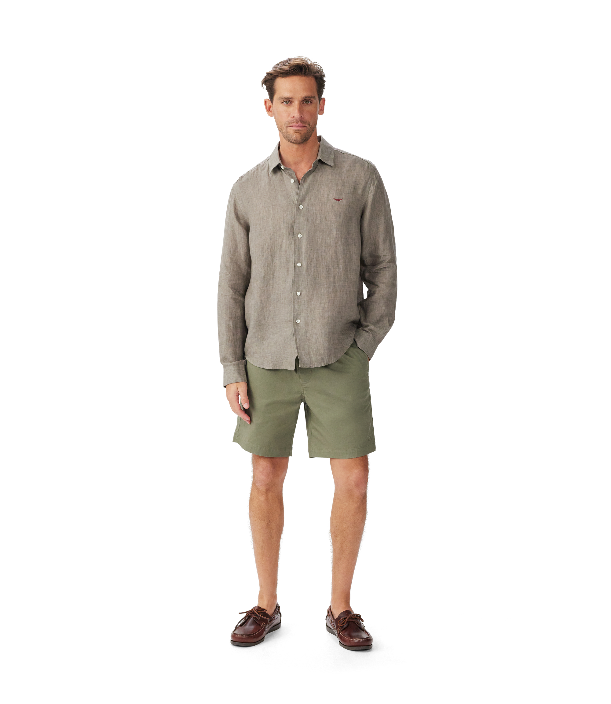 Newman Long Sleeve Classic Linen Shirt
