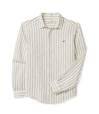Bulli Classic Linen Shirt - White Black