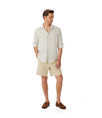 Bulli Classic Linen Shirt - White Black