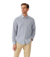Augusta Classic Poplin Shirt - White Blue