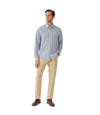 Augusta Classic Poplin Shirt - White Blue