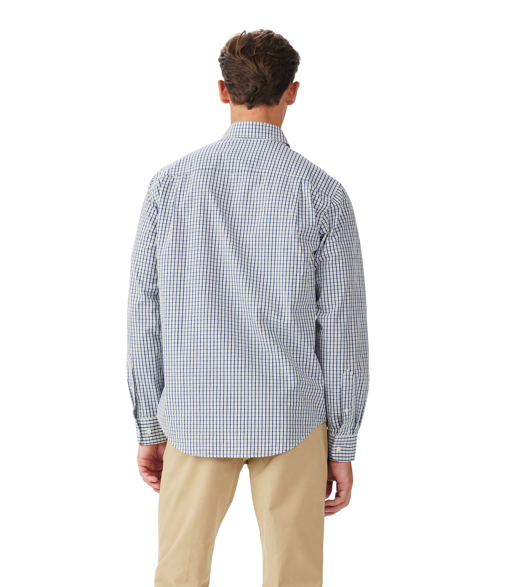 Augusta Classic Poplin Shirt - White Blue