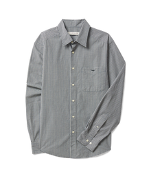 Quinn Poplin Shirt - Navy Green
