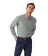 Quinn Poplin Shirt - Navy Green