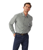 Quinn Poplin Shirt - Navy Green