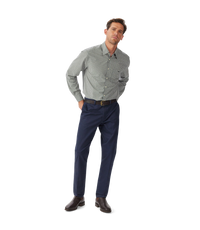 Quinn Poplin Shirt - Navy Green