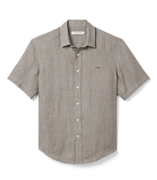 Newman Linen SS Shirt - Fatigue