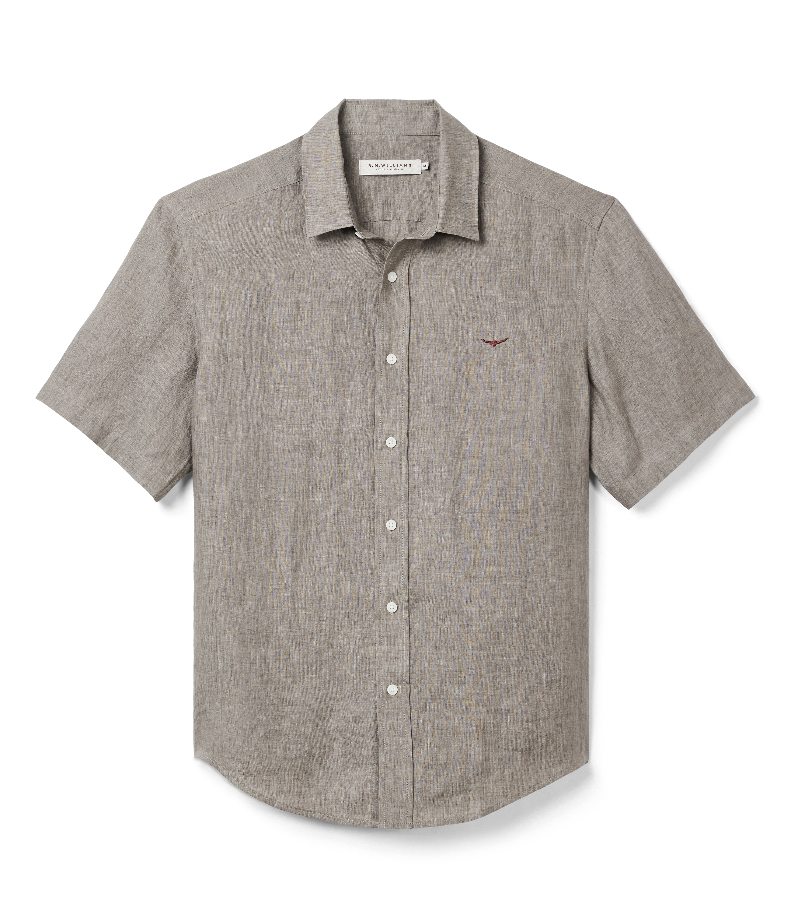 Newman Linen SS Shirt - Fatigue