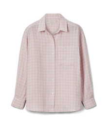 Hopeland Linen Check Shirt - Ice Pink