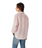 Hopeland Linen Check Shirt - Ice Pink