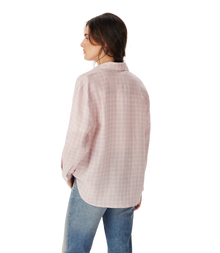 Hopeland Linen Check Shirt - Ice Pink