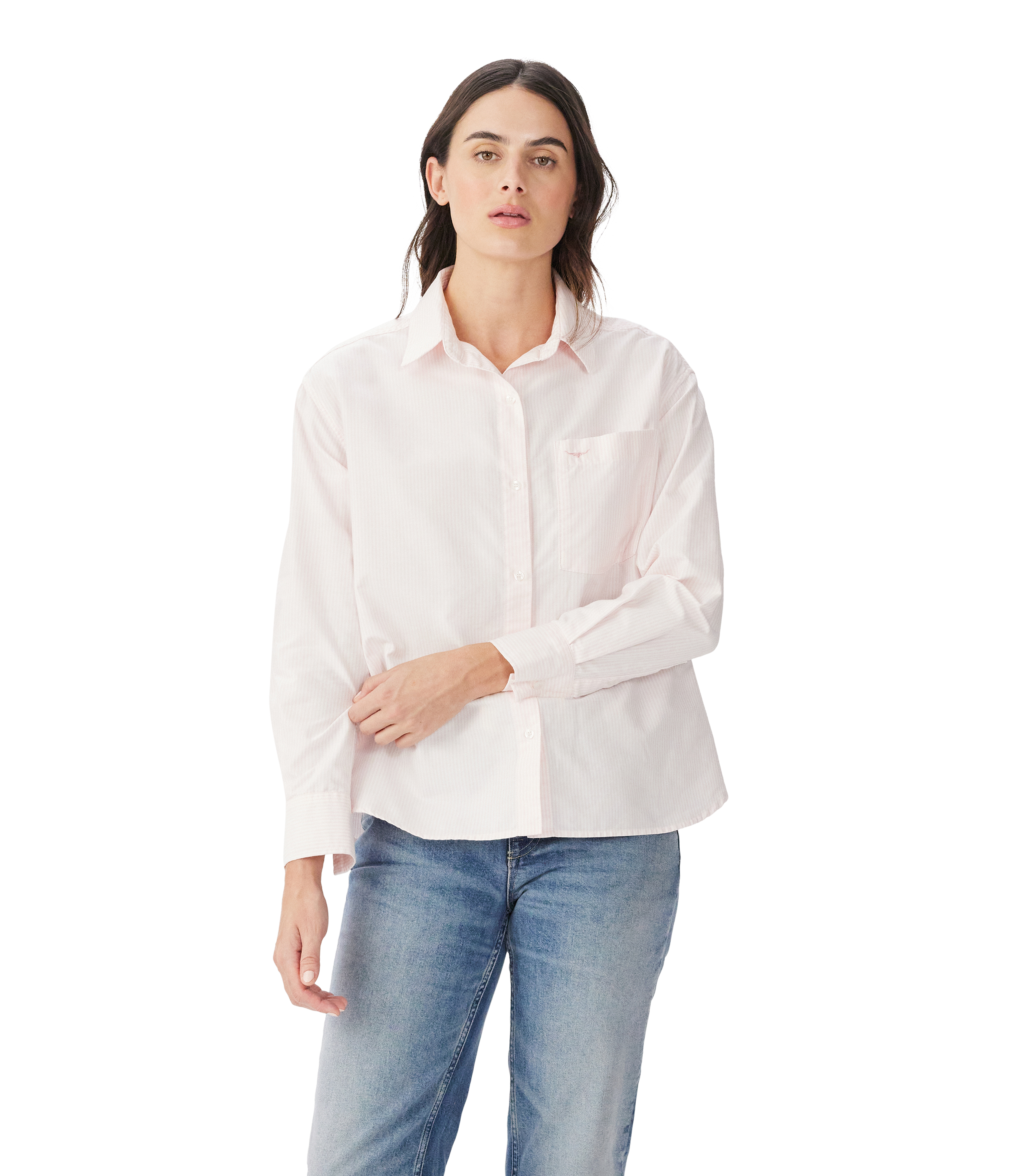 Hopeland Oxford Shirt - Pink White