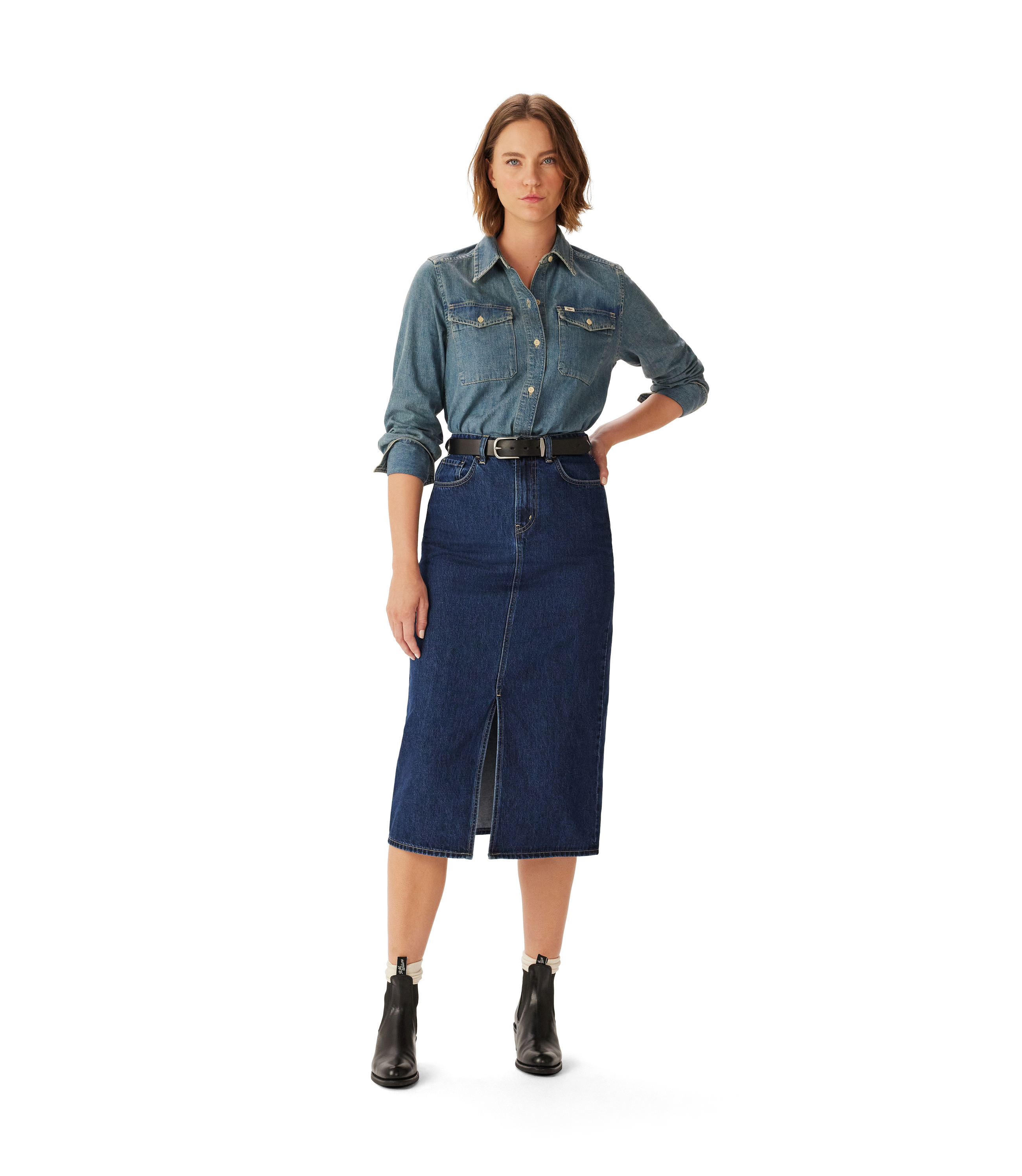 Temma Denim Maxi Skirt - Indigo Rinse