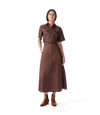 Kierle Linen Wrap Skirt - Cocoa