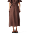 Kierle Linen Wrap Skirt - Cocoa