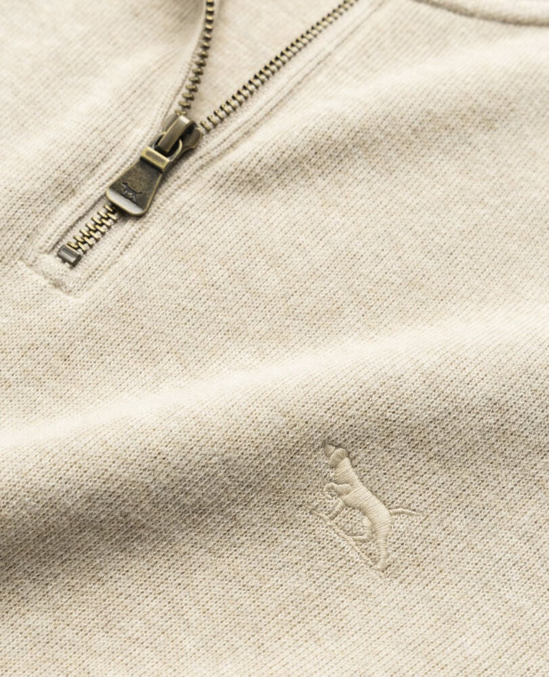 Alton Ave 1/4 Zip Sweatshirt - Camel