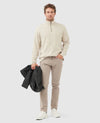 Alton Ave 1/4 Zip Sweatshirt - Camel