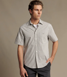 Winton Poplin Check SS Shirt - White