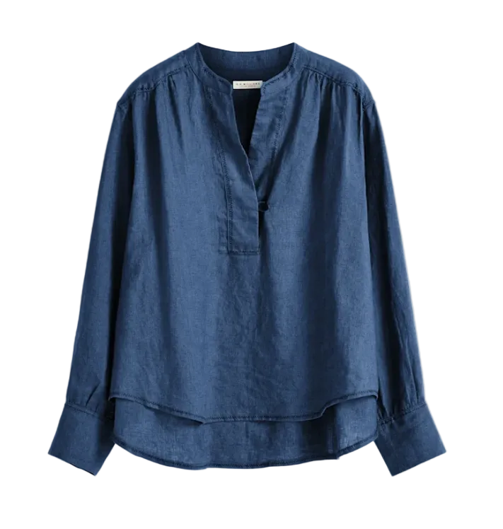 Lawrie Linen Shirt - Indigo