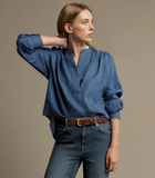 Lawrie Linen Shirt - Indigo
