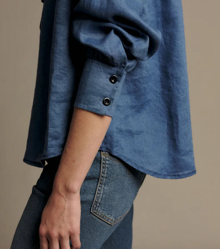 Lawrie Linen Shirt - Indigo