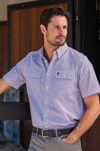 Brett Check 2-Pocket SS Shirt